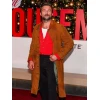 Brandon Sklenar The Housemaid New York Screening Brown Coat