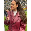 Bridget Condon Maroon Leather Jacket