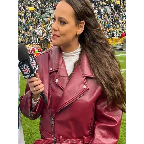 Bridget Condon Maroon Leather Jacket