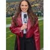 Bridget Condon Maroon Leather Jacket