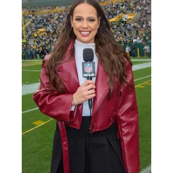 Bridget Condon Maroon Leather Jacket