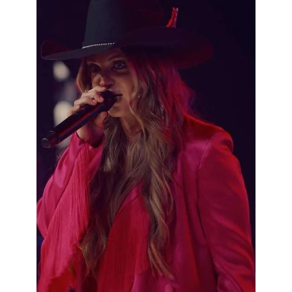 Britnee Kellogg The Road 2025 Pink Fringe Blazer