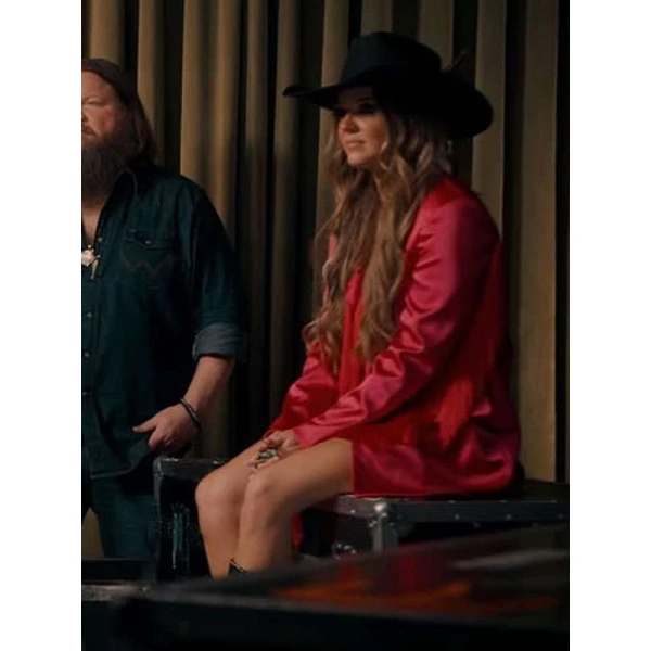 Britnee Kellogg The Road 2025 Pink Fringe Blazer