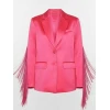 Britnee Kellogg The Road 2025 Pink Fringe Blazer