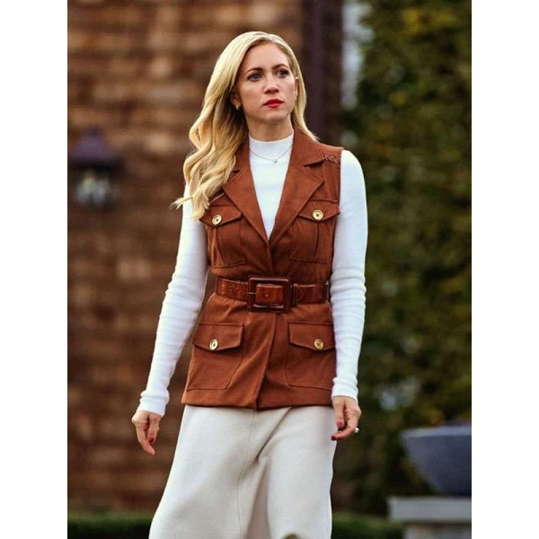 Brittany Snow The Beast in Me Brown Vest