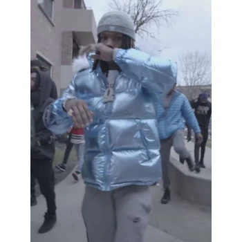 Broke Opps King Von Blue Jacket