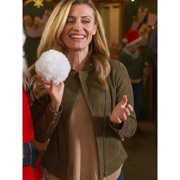 Brooke D Orsay Nostalgic Christmas Suede Leather Jacket