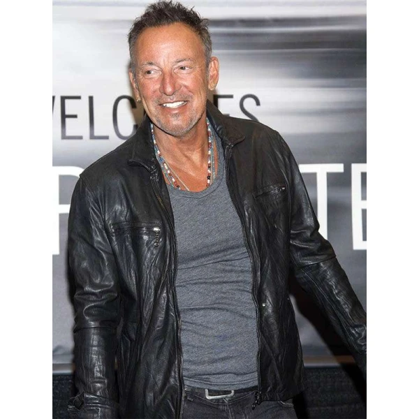 Bruce Springsteen Book Tour Leather Jacket