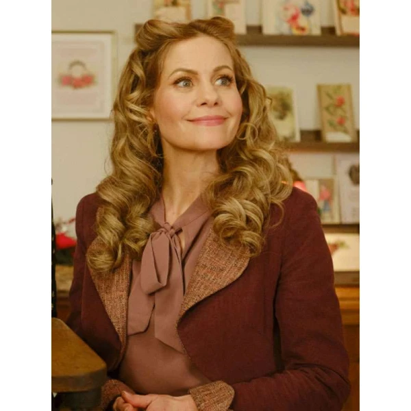 Candace Cameron Bure Timeless Tidings of Joy Purple Coat