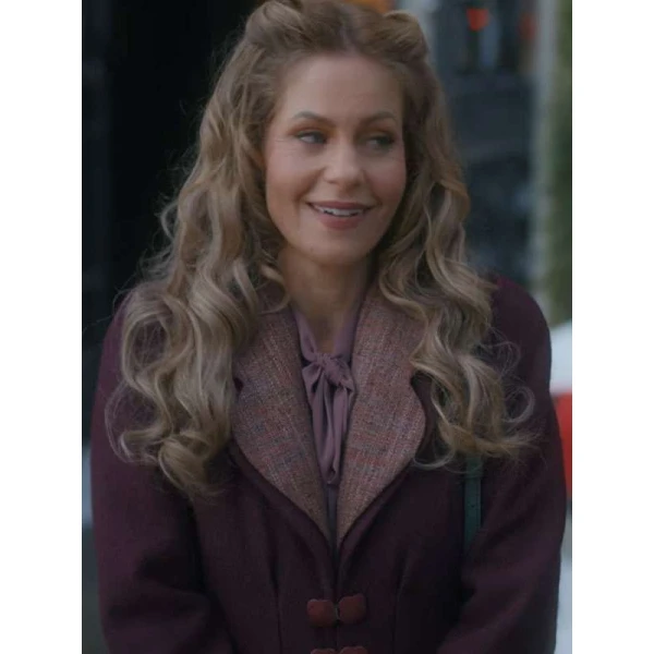 Candace Cameron Bure Timeless Tidings of Joy Purple Coat