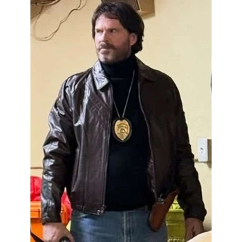 Cary Elwes Dead Man’s Wire Brown Leather Jacket