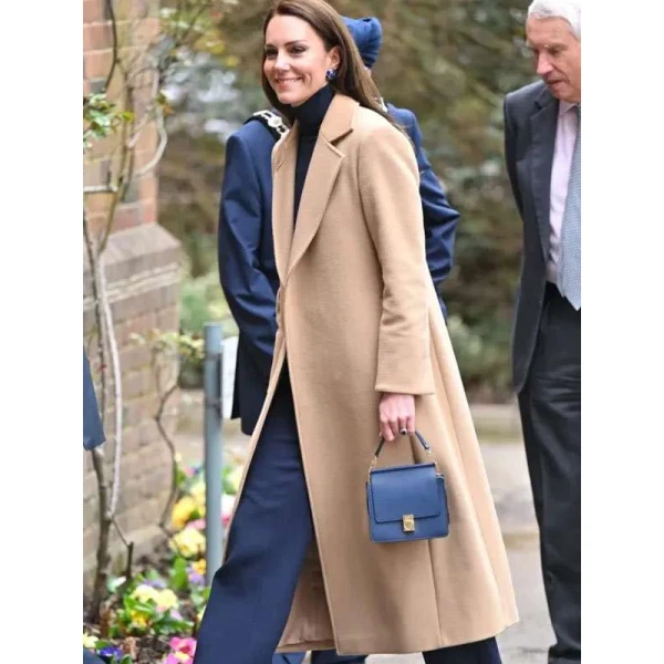 Catherine Kate Middleton Brown Wool Coat