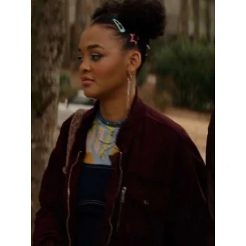 Celeste O Connor Scream 7 Maroon Jacket