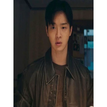 Cha Soo-yeol Queen Mantis Black Leather Jacket Cha Soo-yeol Queen Mantis Black Leather Jacket