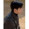 Cha Soo-yeol Queen Mantis Black Leather Jacket Cha Soo-yeol Queen Mantis Black Leather Jacket