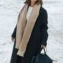 Champagne Problems 2025 Minka Kelly Black Trench Coat