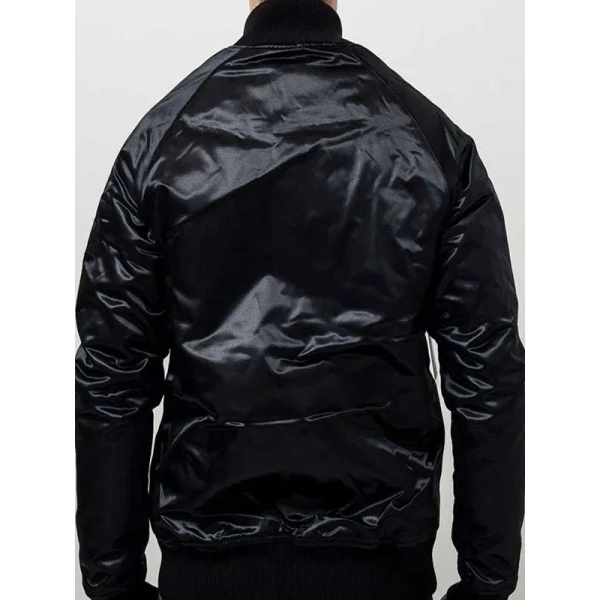 Charlotte Hornets Black Bomber Jacket Charlotte Hornets Black Bomber Jacket