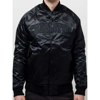 Charlotte Hornets Black Bomber Jacket