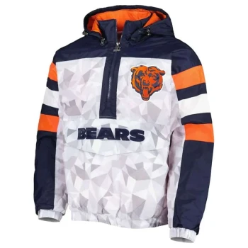 Chicago Bears Gridiron Raglan Hooded Jacket