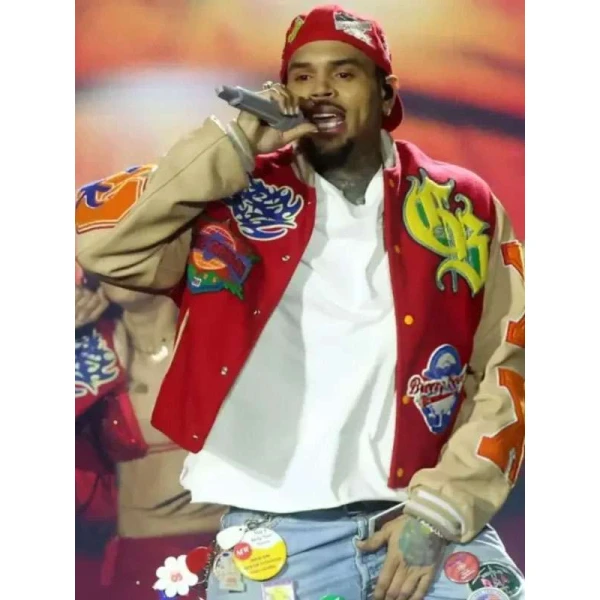 Chris Brown Breezy Bowl XX Varsity Jacket Chris Brown Breezy Bowl XX Varsity Jacket