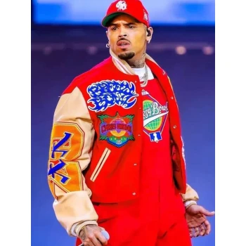 Chris Brown Breezy Bowl XX Varsity Jacket