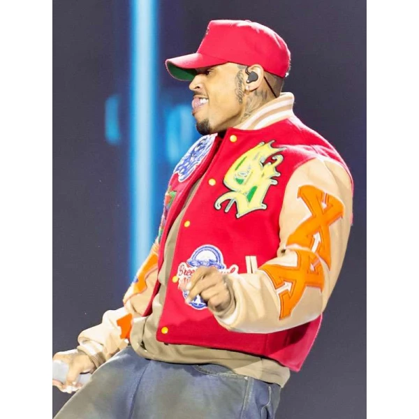 Chris Brown Breezy Bowl XX Varsity Jacket Chris Brown Breezy Bowl XX Varsity Jacket