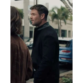 Chris Hemsworth Crime 101 Black Wool Jacket