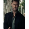 Chris Hemsworth Crime 101 Black Wool Jacket