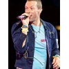 Chris Martin Coldplay Concert 2025 Blue Jacket