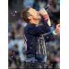 Chris Martin Coldplay Concert 2025 Blue Jacket