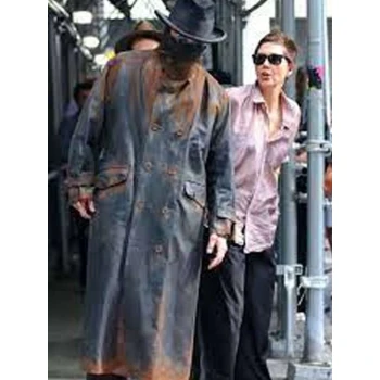 Christian Bale The Bride Black Leather Coat