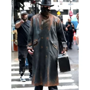 Christian Bale The Bride Black Leather Coat