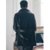 Christine Adams Hijack Black Leather Coat