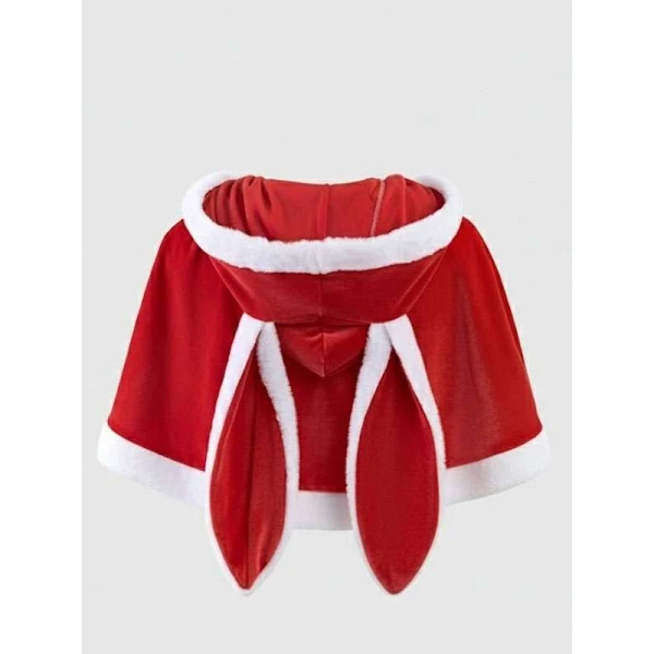 Christmas Bunny Hooded Cloak