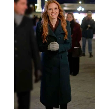 Christmas in Vienna Sarah Drew Green Coat