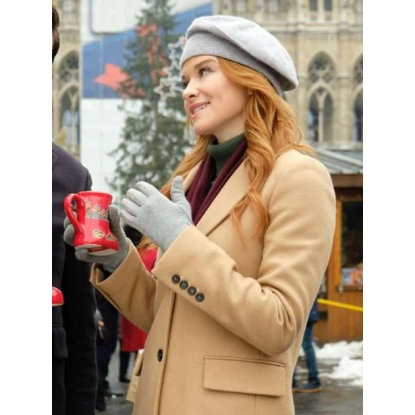 Christmas in Vienna Sarah Drew Wool Coat