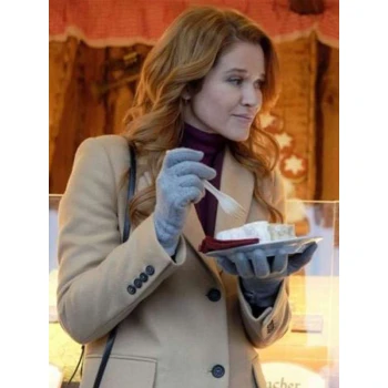 Christmas in Vienna Sarah Drew Wool Coat
