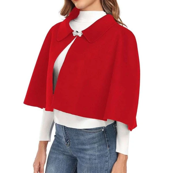 Christmas Red Crop Cape