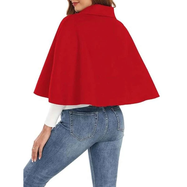 Christmas Red Crop Cape