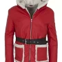 Christmas Red Santa Leather Jacket