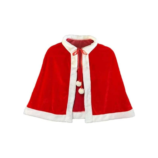 Christmas Velvet Shawl Cloak Cape