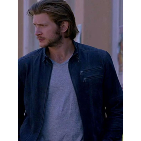 Clayton Danvers Bitten Blue Suede Jacket Clayton Danvers Bitten Blue Suede Jacket