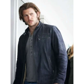 Clayton Danvers Bitten Blue Suede Jacket