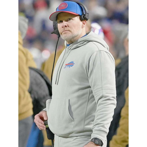 Coach Sean McDermott Buffalo Bills Grey Hoodie