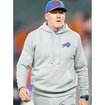 Coach Sean McDermott Buffalo Bills Grey Hoodie