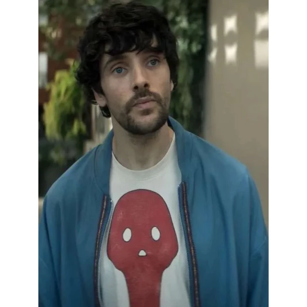 Colin Morgan The Sandman S02 Blue Bomber Jacket