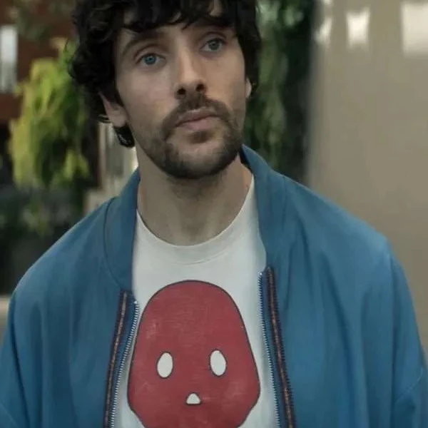 Colin Morgan The Sandman S02 Blue Bomber Jacket Colin Morgan The Sandman S02 Blue Bomber Jacket