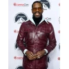 Colman Domingo The Running Man Maroon Leather Jacket Colman Domingo The Running Man Maroon Leather Jacket