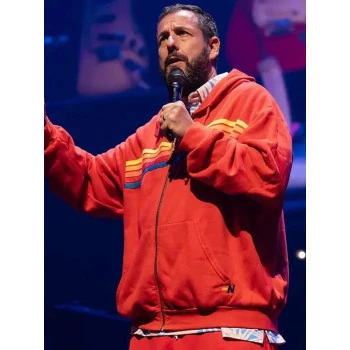 Adam Sandler Colonial Life Arena Red Hoodie Jacket  Adam Sandler Colonial Life Arena Red Hoodie Jacket