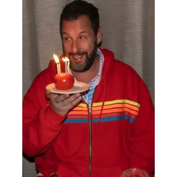 Adam Sandler Colonial Life Arena Red Hoodie Jacket  Adam Sandler Colonial Life Arena Red Hoodie Jacket